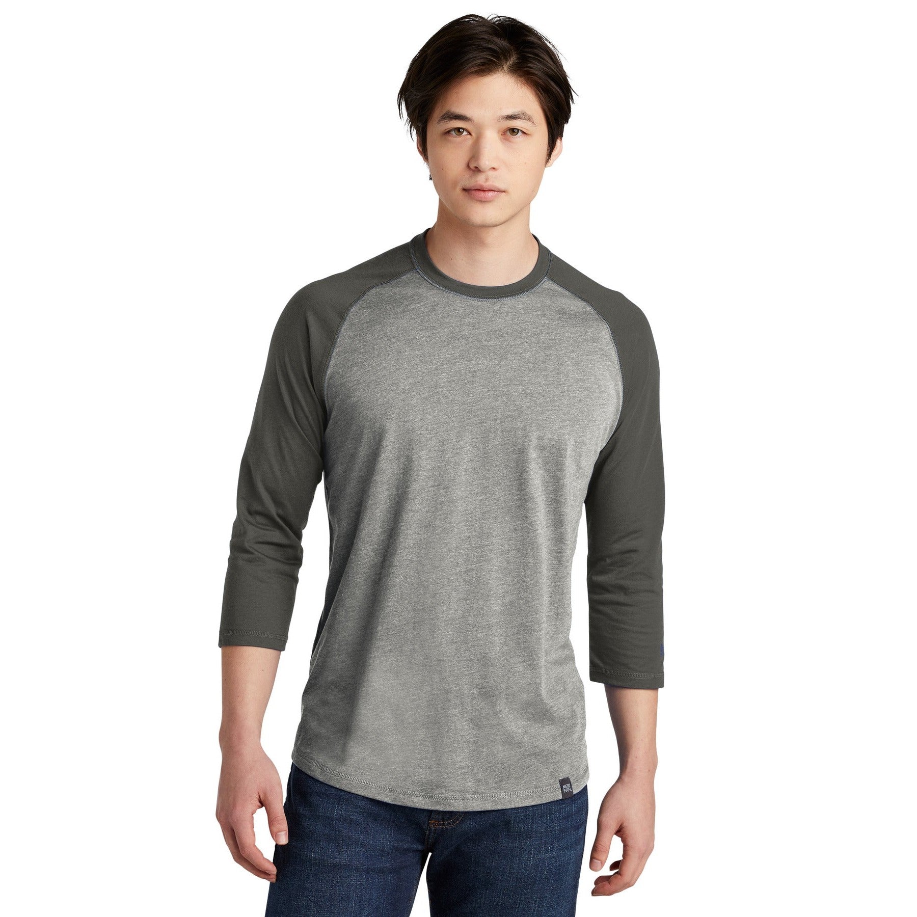 New Era-New Era ® Heritage Blend 3/4-Sleeve Baseball Raglan Tee. NEA104-MedTech-4
